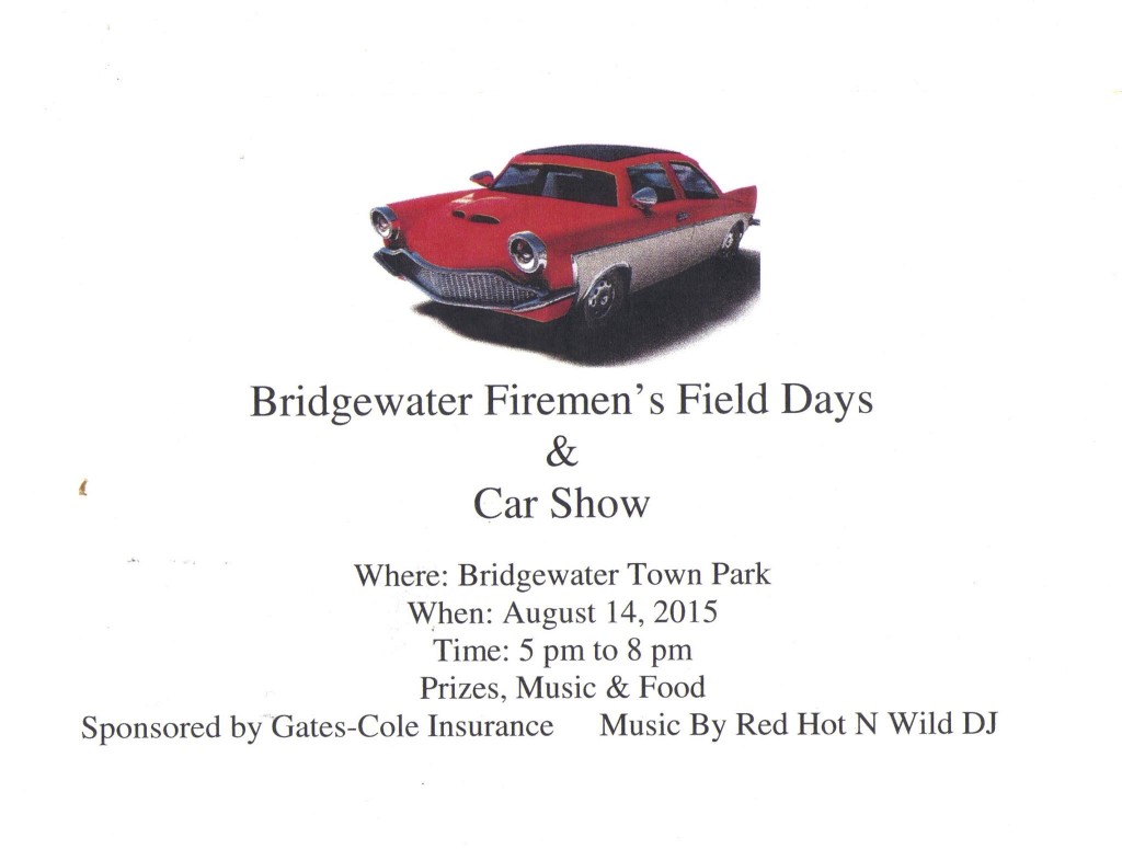 Bridgewater Firemen's Field Days & Car SHow