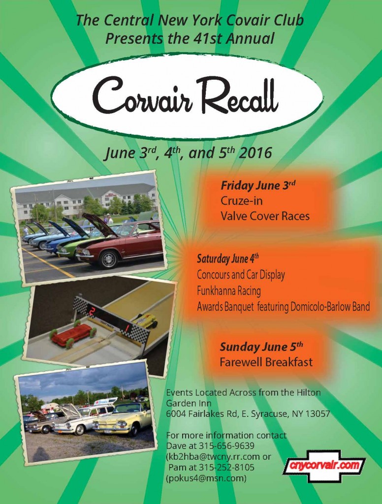 Corvair Recall 2016