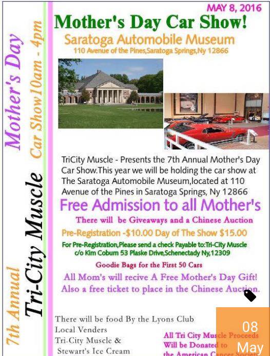 7th Annual Tri-City Muscle Mother's Day Car Show