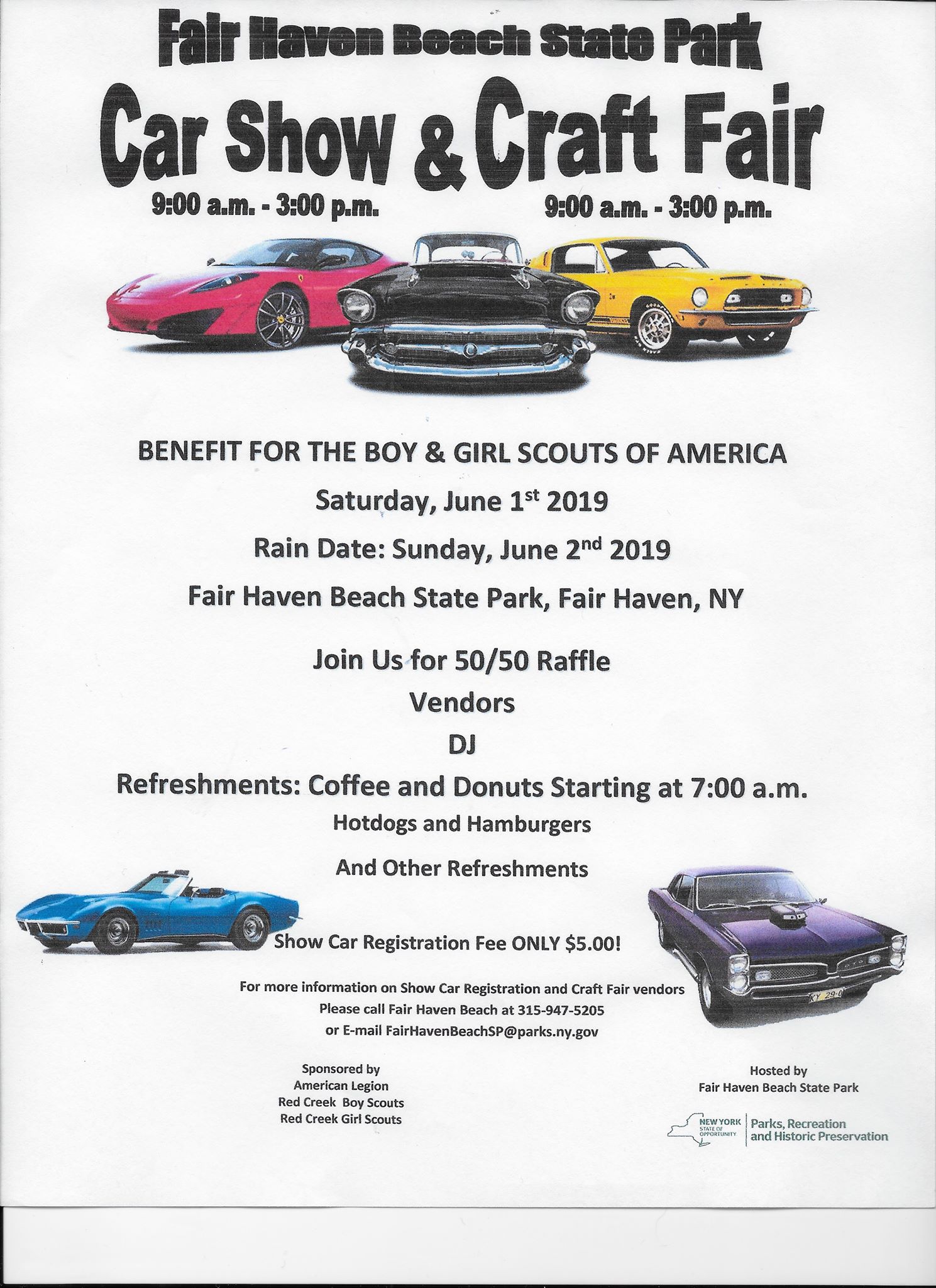 Fair Haven Beach State Park Car Show & Craft Fair 2019