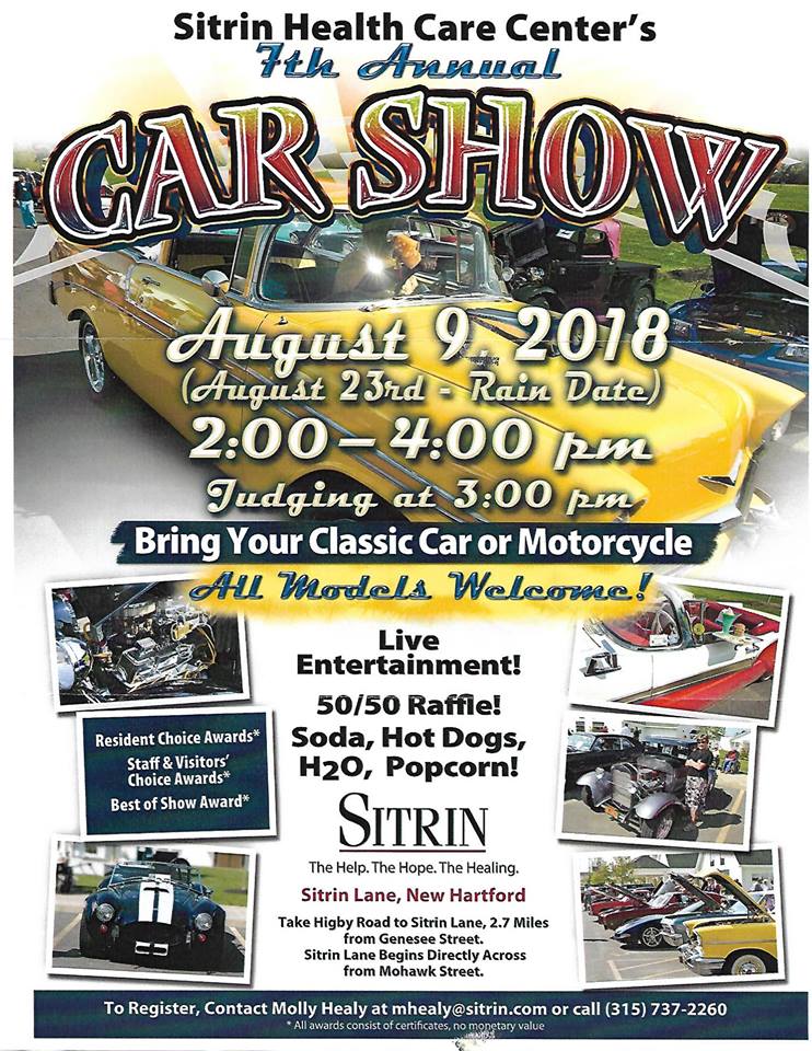 Sitrin Health Care Center's 7th Annual Car Show 2018